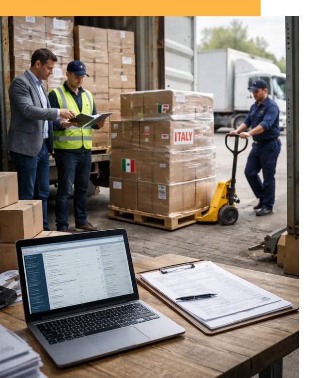 Доставка грузов из Италии: морские и авиаперевозки от 18441