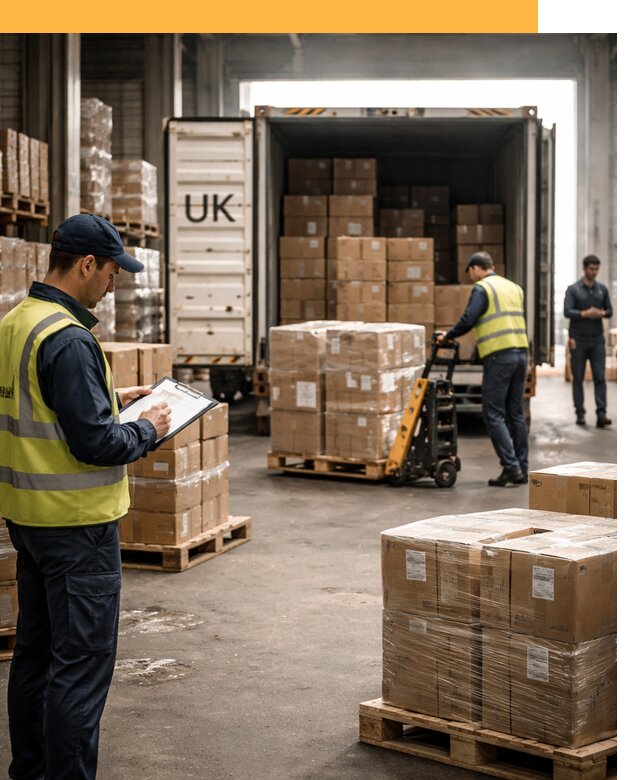 Доставка грузов из Великобритании с таможенным оформлением от 12806