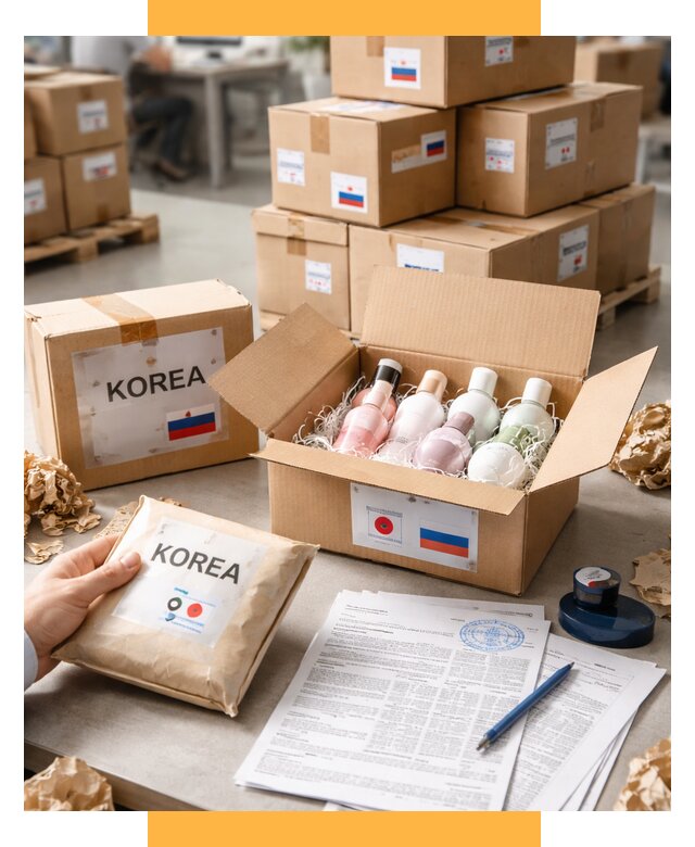 Доставка косметики из Кореи от 8708 р. под ключ | СетСервис-Кли