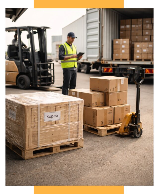 Доставка грузов в Корею из России от 35858 р. | СетСервис-Кли