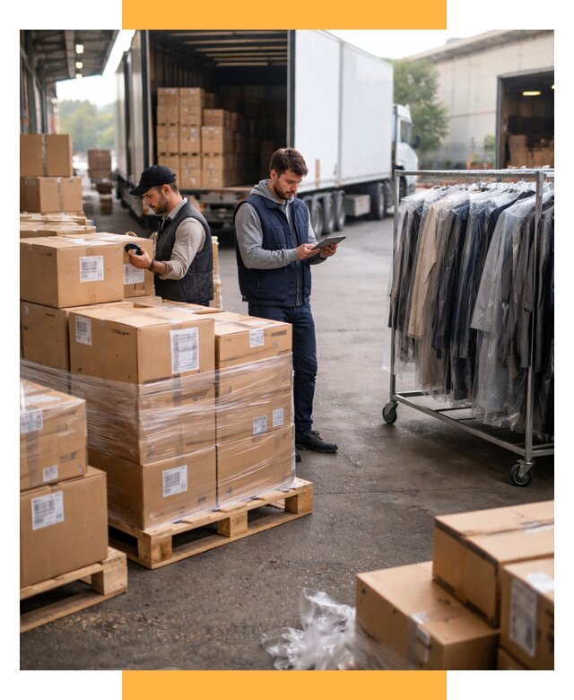 Перевозка и доставка одежды из Китая от 7684 р., СетСервис-Кли