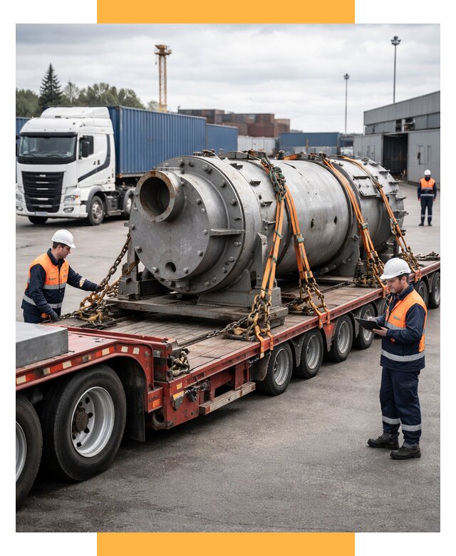 Перевозка тяжеловесных грузов под ключ от 153675 р. | СетСервис-Кли